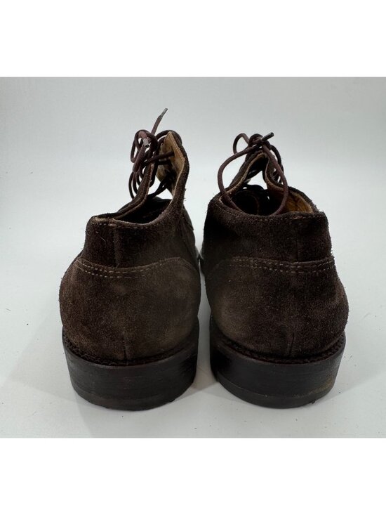 Vintage Cable & Co Hugo Chuckla Italy Brown Suede Leather Mens Lace-Up Dress Sho main image 5